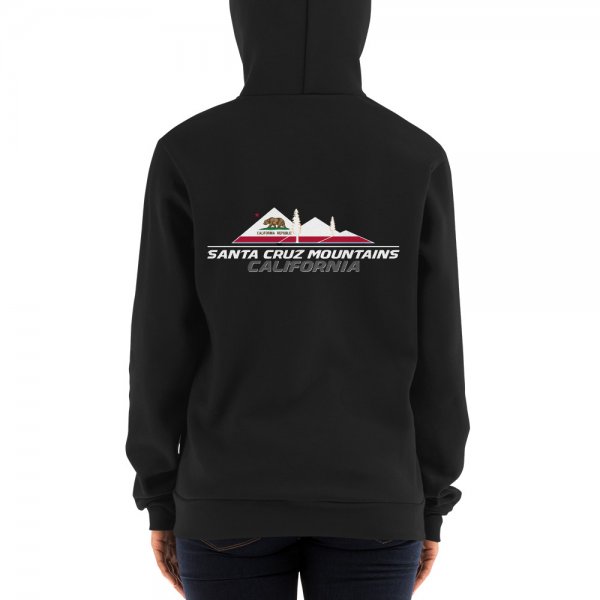 Santa Cruz Mountains Iconic Silicon Valley Style Hoodie (California Flag Logo) - Image 3