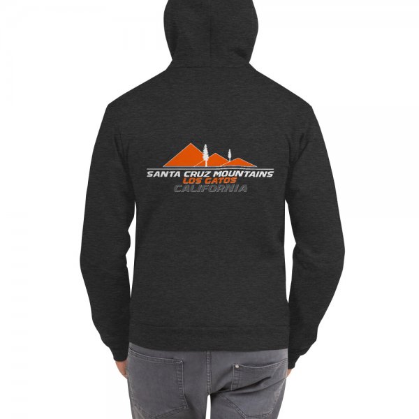 Santa Cruz Mountains Iconic Silicon Valley Style Hoodie (Los Gatos HS Orange Logo) - Image 6