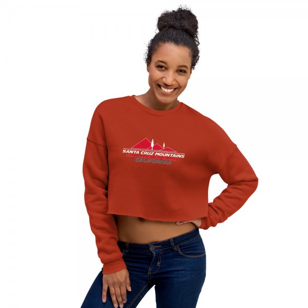 Crop Sweatshirt (San Lorenzo Valley HS Red Logo) - Image 3