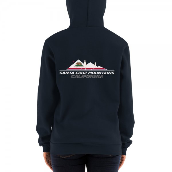 Santa Cruz Mountains Iconic Silicon Valley Style Hoodie (California Flag Logo) - Image 5