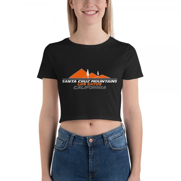 Women’s Crop Tee (Los Gatos HS Orange Logo)