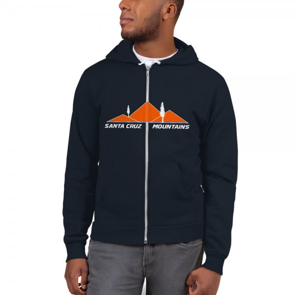 Santa Cruz Mountains Iconic Silicon Valley Style Hoodie (Los Gatos HS Orange Logo) - Image 3