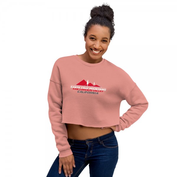 Crop Sweatshirt (San Lorenzo Valley HS Red Logo) - Image 4