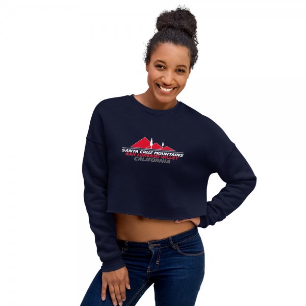 Crop Sweatshirt (San Lorenzo Valley HS Red Logo) - Image 2