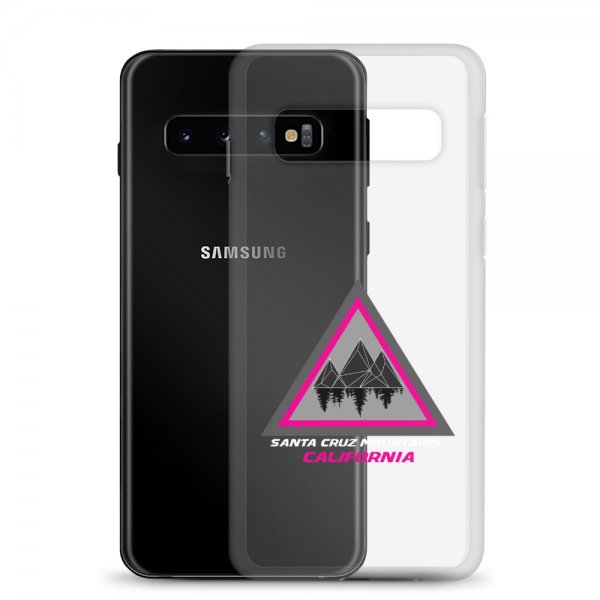 Santa Cruz Mountains Samsung Phone Case (Pink Logo) - Image 8