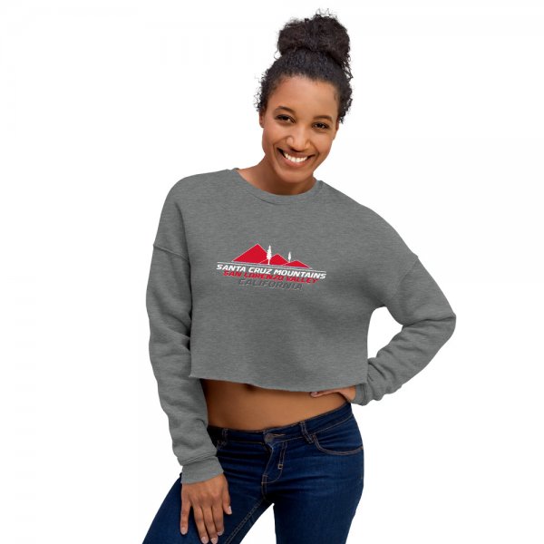 Crop Sweatshirt (San Lorenzo Valley HS Red Logo) - Image 5