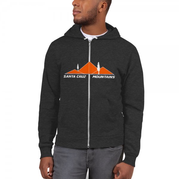 Santa Cruz Mountains Iconic Silicon Valley Style Hoodie (Los Gatos HS Orange Logo) - Image 5