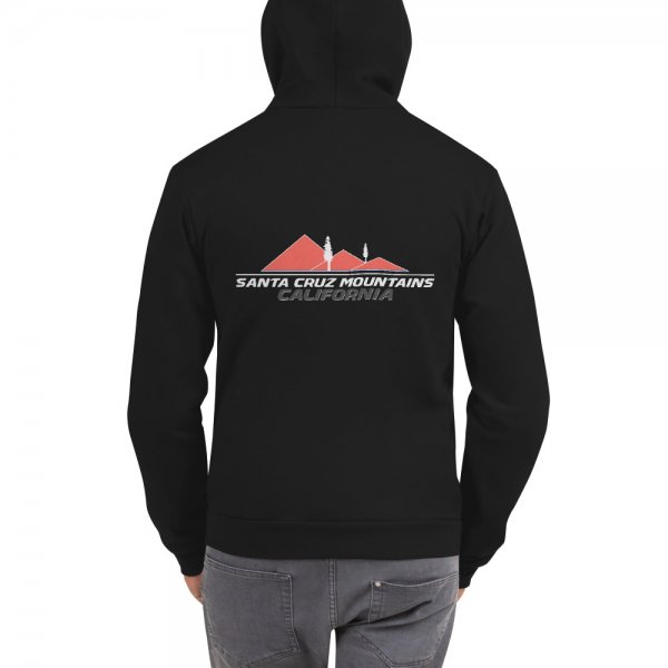 Santa Cruz Mountains Iconic Silicon Valley Style Hoodie (Pantone Logo) - Image 3