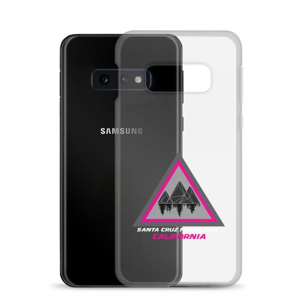 Santa Cruz Mountains Samsung Phone Case (Pink Logo) - Image 3