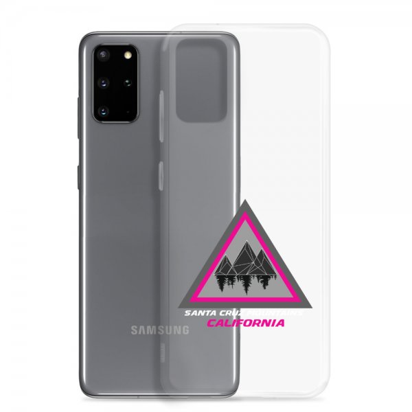 Santa Cruz Mountains Samsung Phone Case (Pink Logo) - Image 5